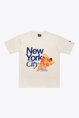 New York City Food Scene Heavyweight T-Shirt - Ivory