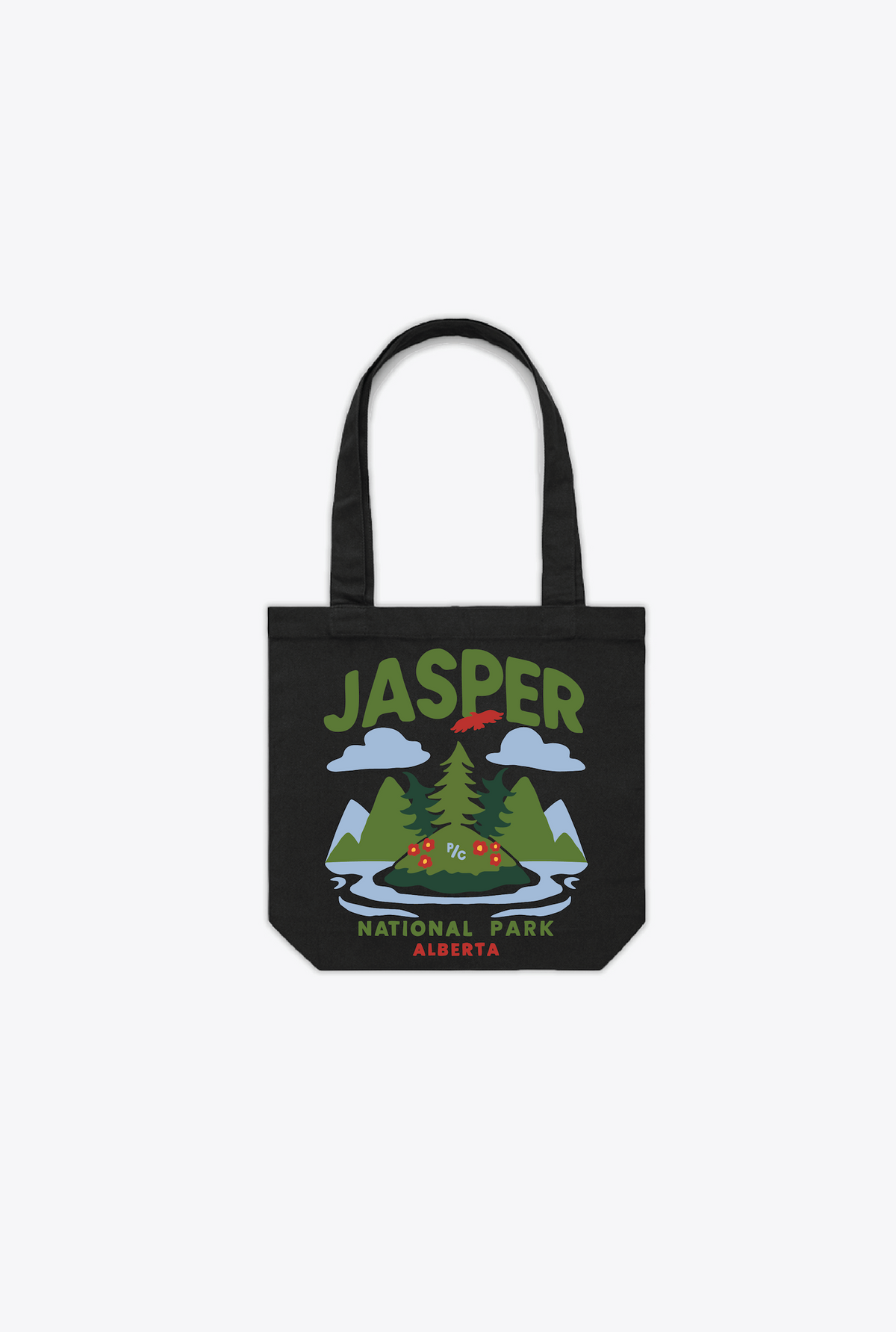Jasper National Park Tote Bag - Black