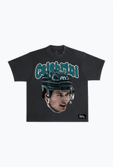 Macklin Celebrini Heavyweight Garment Dyed T-Shirt - Black