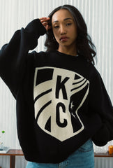 Kansas City Current Essentials Oversized Knit Sweater - Black