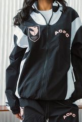 Angel City FC Colour Block Track Jacket - Off Black / White