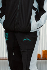 Kansas City Current Colour Block Track Pants - Off Black / White