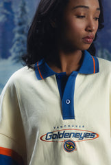 Vancouver Goldeneyes Oversized Rugby - Ivory / Blue