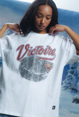 MontrÃ©al Victoire Puck Heavyweight T-Shirt - White