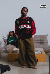 FIFA World Cup 2026â¢ Canada Knit Long Sleeve Jersey - Black