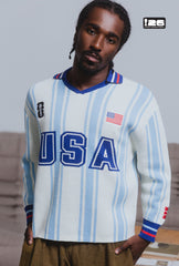 FIFA World Cup 2026â¢ USA Knit Long Sleeve Jersey - White