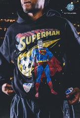 US Soccer | DC Superman Comet Relaxed Hoodie - Black