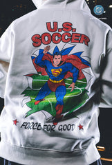 US Soccer | DC Superman Force For Good Heavyweight Hoodie - Ivory