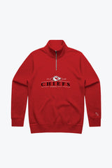 Kansas City Chiefs Vintage Quarter Zip - Red