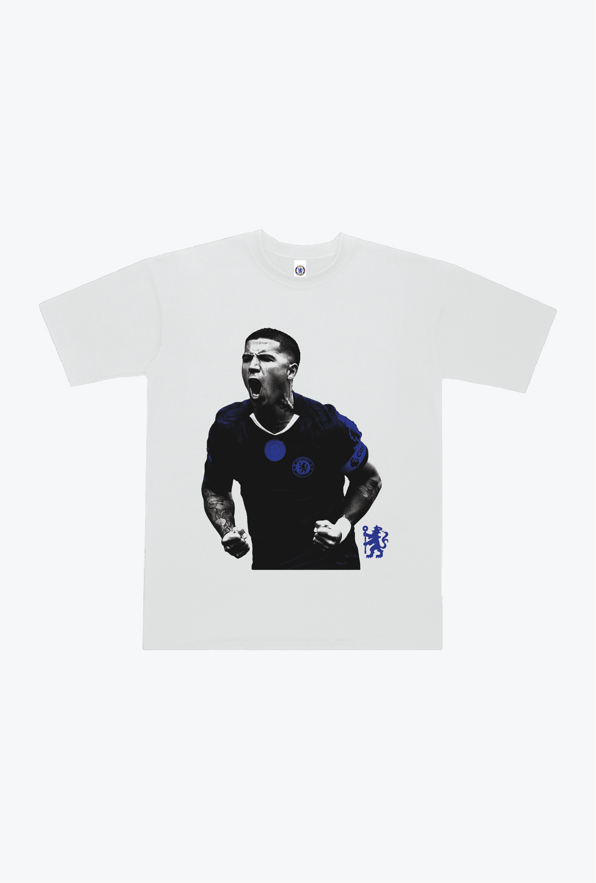 Chelsea FC: Enzo FernÃ¡ndez Heavyweight T-Shirt - White