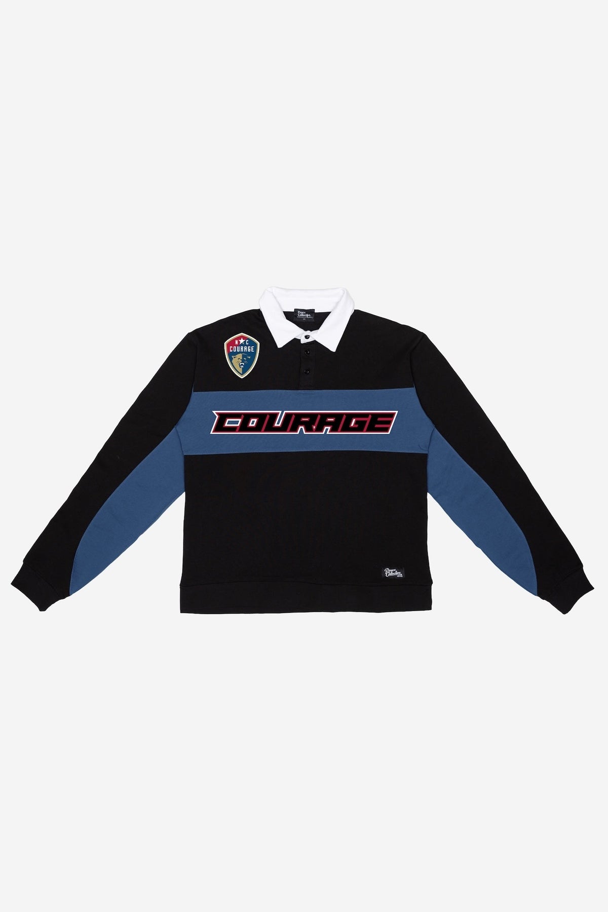 North Carolina Courage Rugby Polo - Black / Atlantic Blue