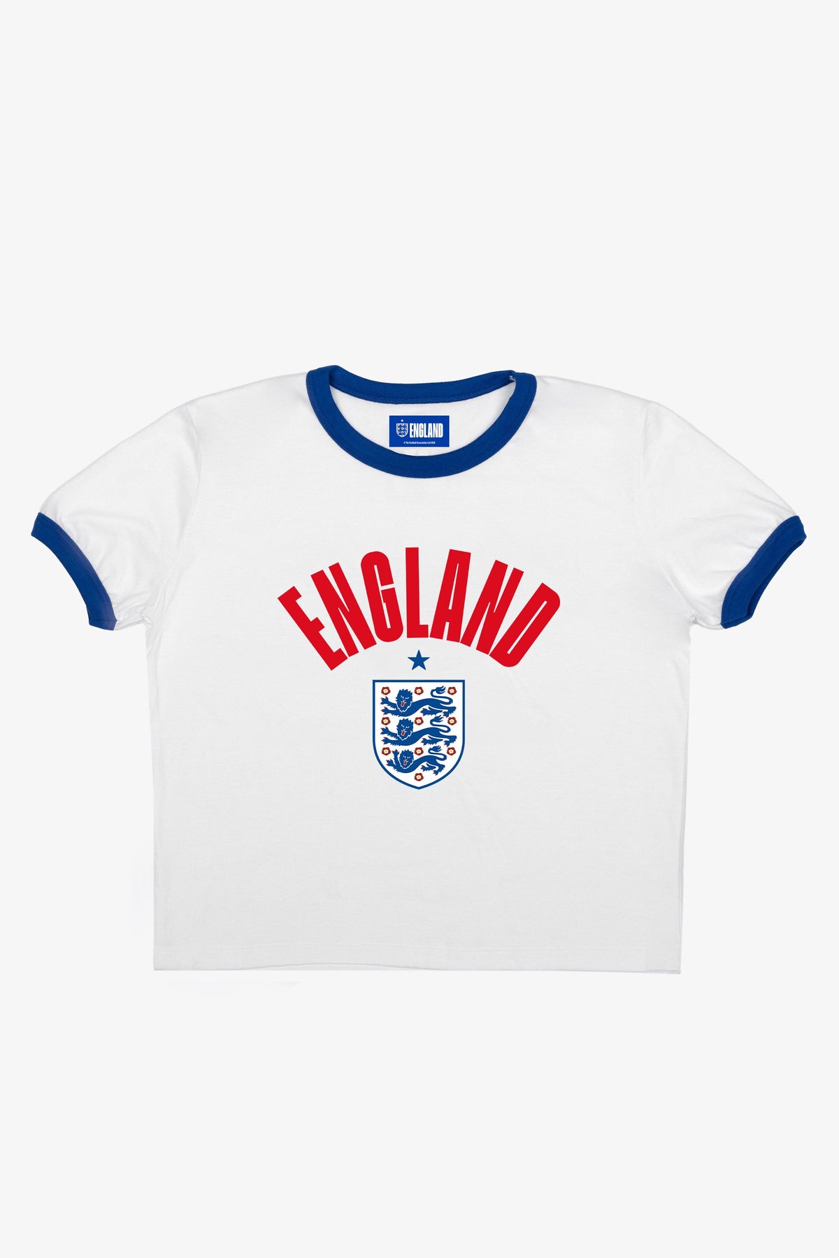 FIFA World Cup 2026â¢ England Cropped Ringer T-Shirt - White