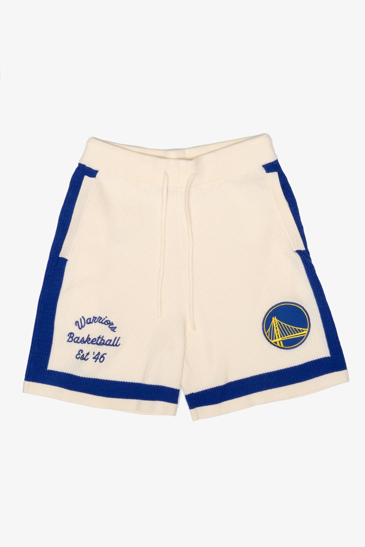 Golden State Warriors Knit Basketball Shorts - Ivory