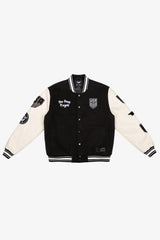 US Soccer | DC Batman Nylon Varsity Jacket - Black