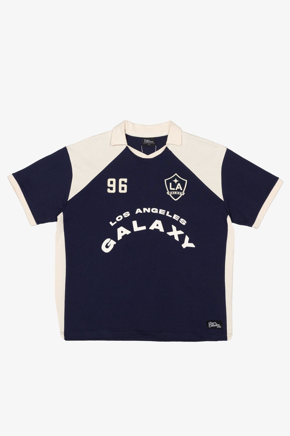 Los Angeles Galaxy Colour Block Polo - Navy / Ivory
