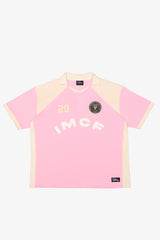 Inter Miami CF Colour Block Polo - Pink / Ivory