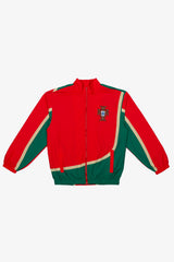 Portugal Windbreaker Jacket - Red / Green