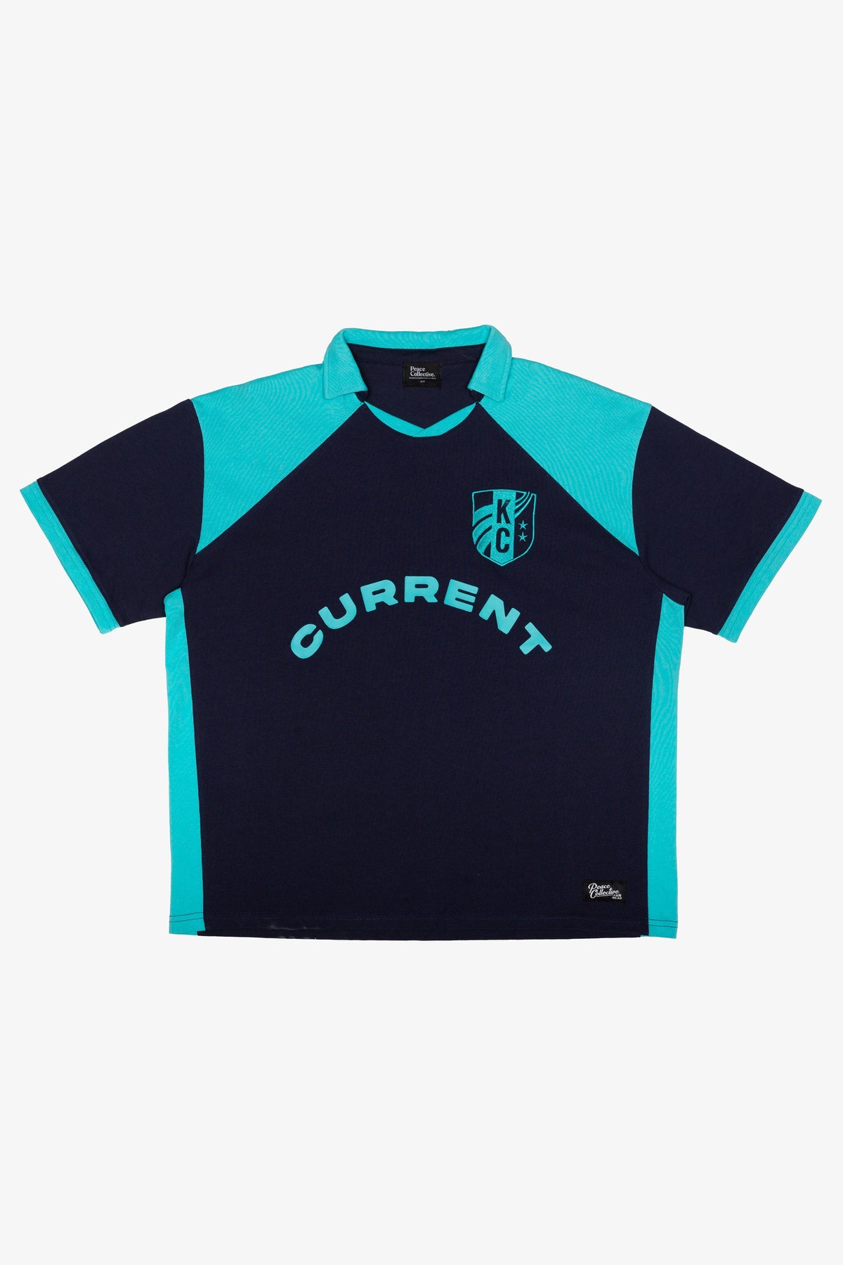 Kansas City Current Color Block Polo - Storm / Teal