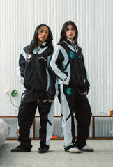Angel City FC Colour Block Track Jacket - Off Black / White