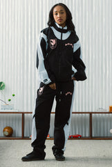 Angel City FC Colour Block Track Jacket - Off Black / White