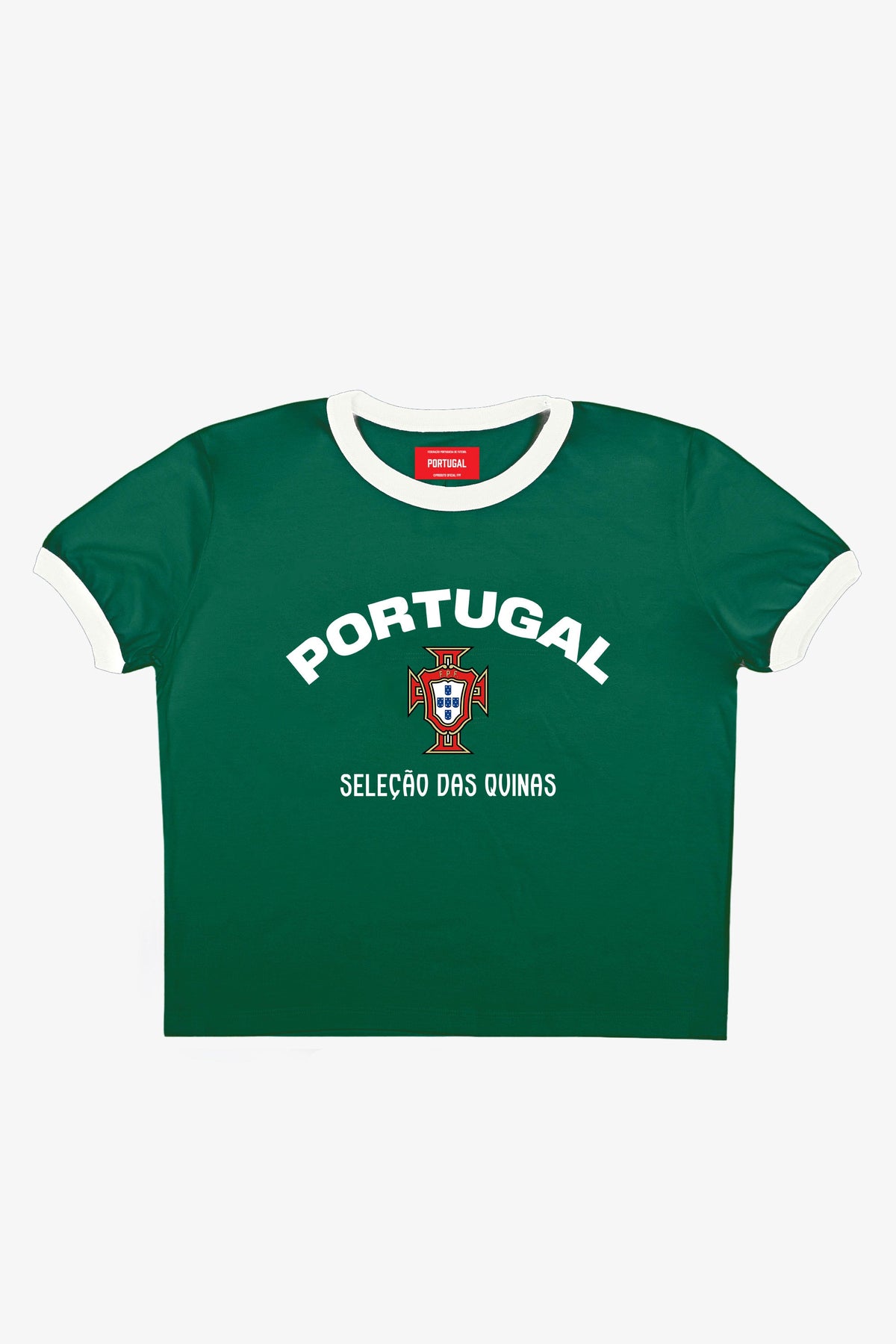 Portugal Cropped Ringer T-Shirt - Green
