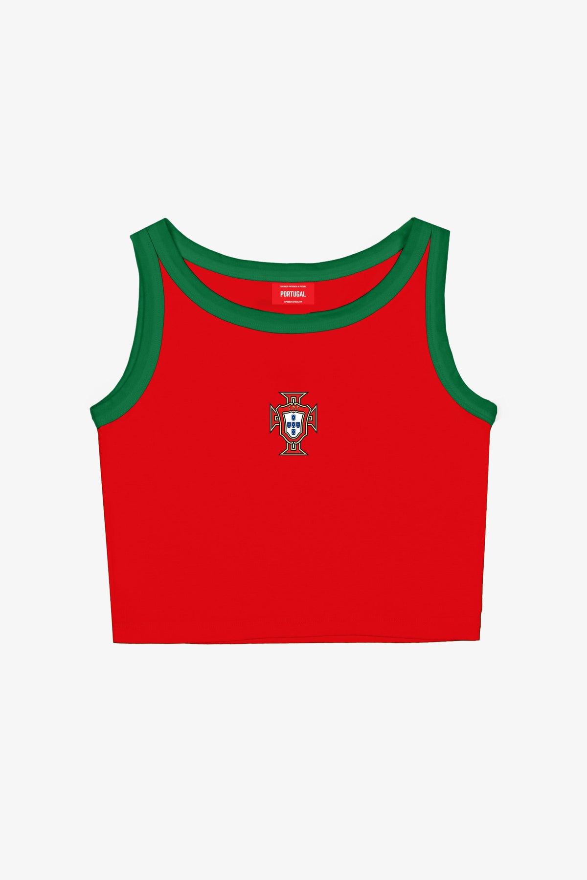 Portugal Women's Cropped Tank - Red
