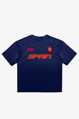 Spain Tri Logo T-Shirt - Navy