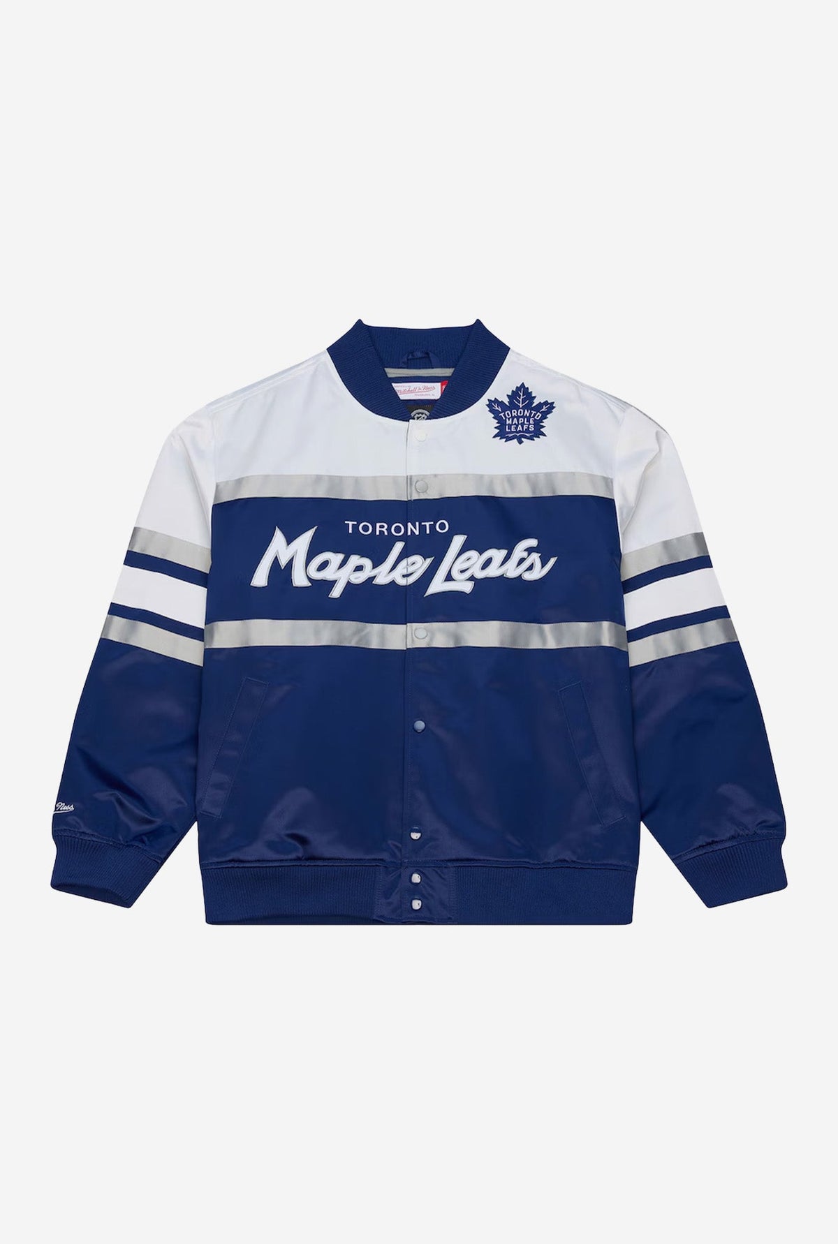 Toronto Maple Leafs Head Coach Satin Jacket - Blue