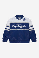 Toronto Maple Leafs Head Coach Satin Jacket - Blue